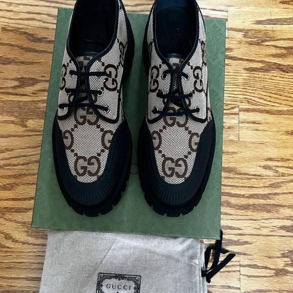 Gucci Maxi GG men’s lace up shoes is size 11 - Picture 6 of 8